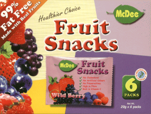 McDee Fruit Snacks - Wild Berry McDee Fruit Snacks - Wild Berry