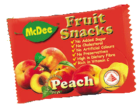 McDee Fruit Snacks - Peach McDee Fruit Snacks - Peach