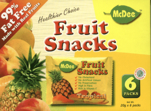 McDee Fruit Snacks - Tropical McDee Fruit Snacks - Tropical